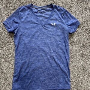 Under Armour Purple V-Neck DryFit T-Shirt